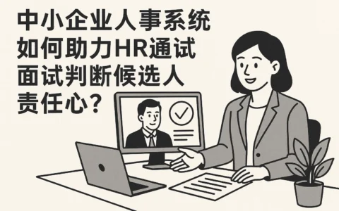 中小企业人事系统如何助力HR通过面试判断候选人责任心？