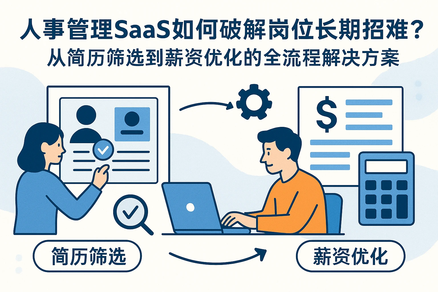 人事管理SaaS如何破解岗位长期招聘难？从简历筛选到薪资优化的全流程解决方案