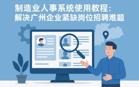 制造业人事系统使用教程：解决广州企业紧缺岗位招聘难题