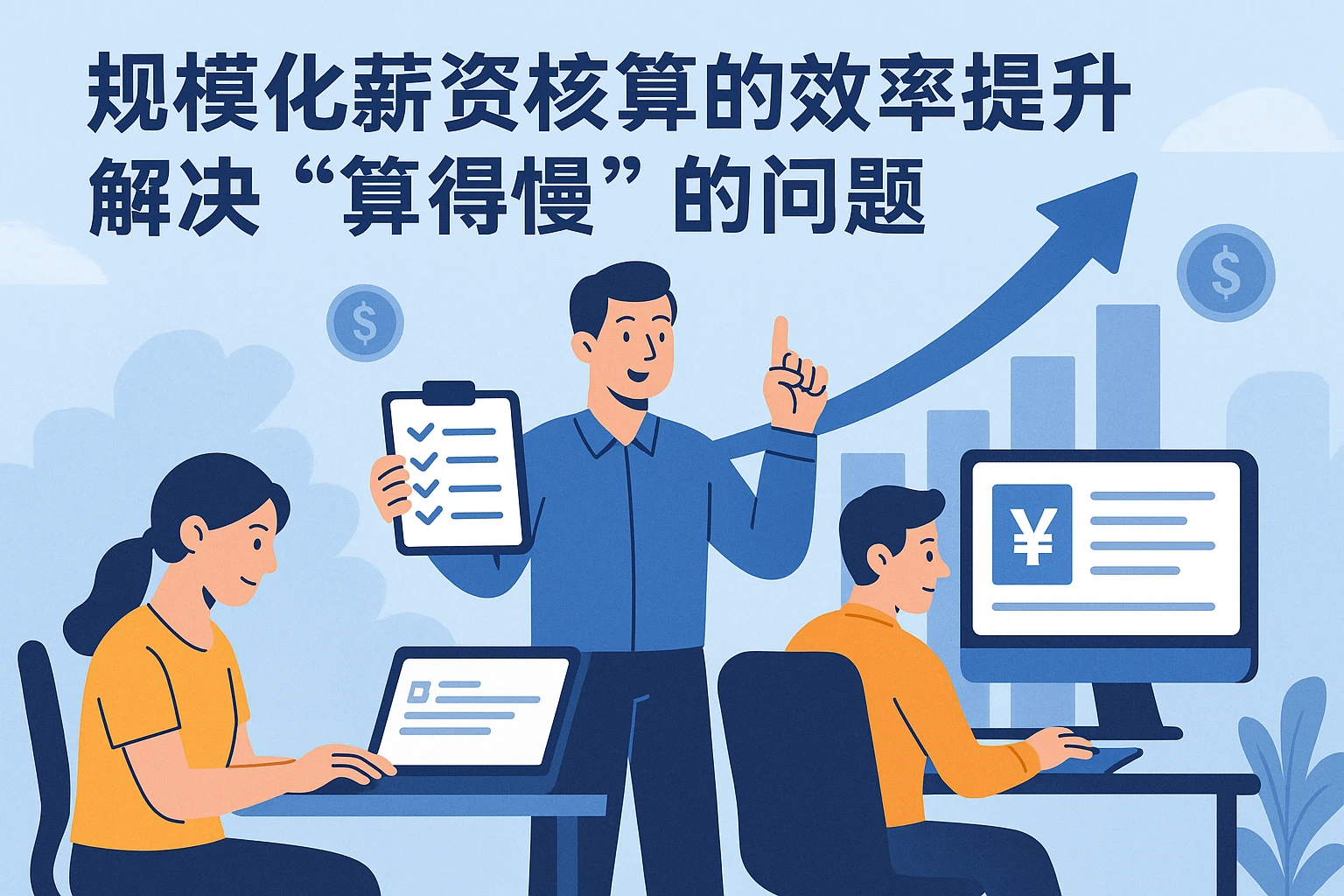 2. 规模化薪资核算的效率提升，解决“算得慢”的问题