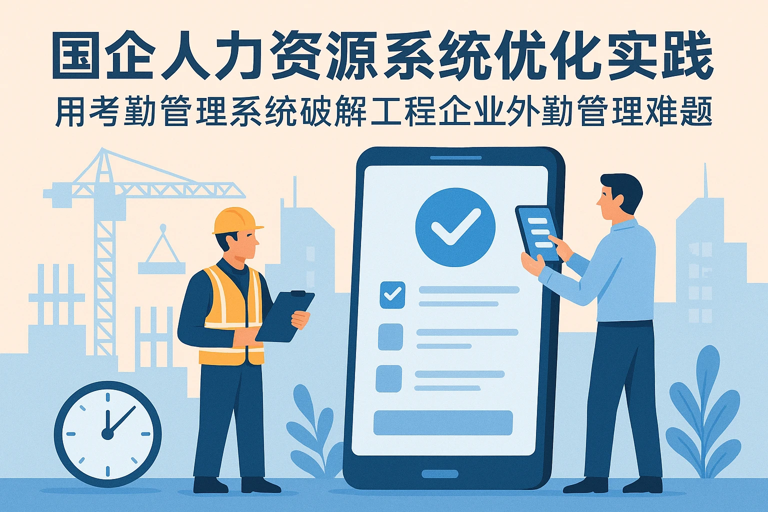 国企人力资源系统优化实践：用考勤管理系统破解工程企业外勤管理难题