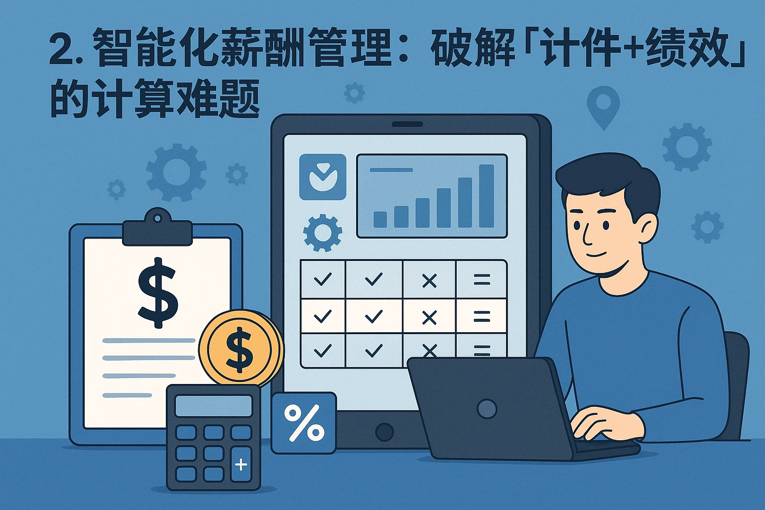 2. 智能化薪酬管理：破解“计件+绩效”的计算难题