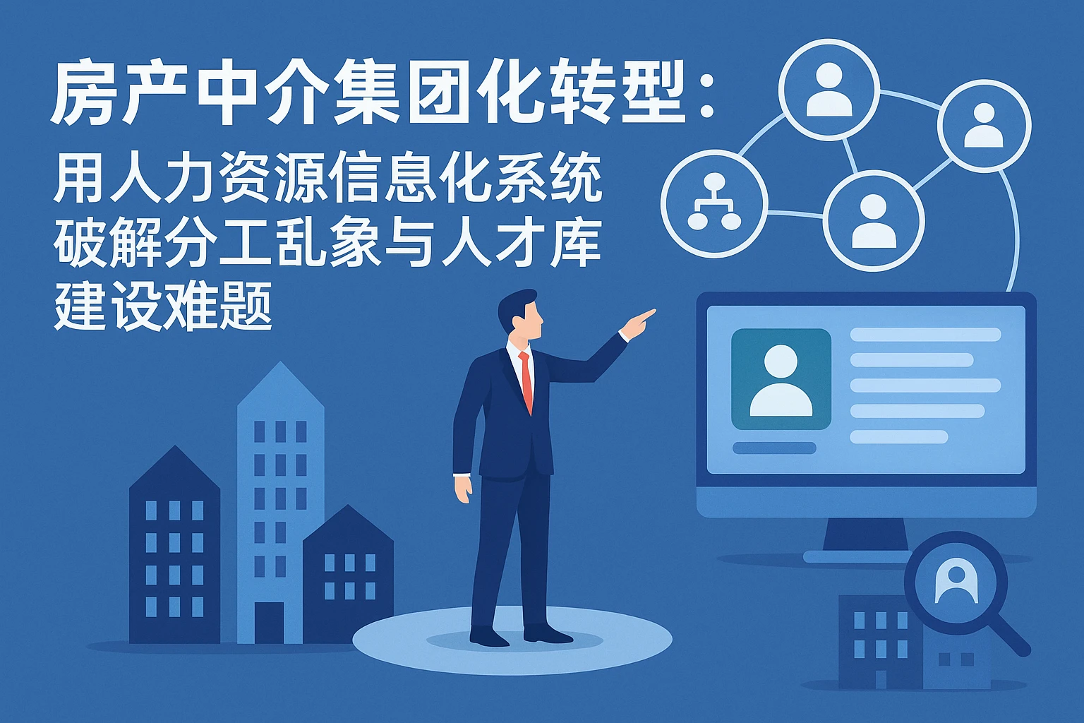 房产中介集团化转型：用人力资源信息化系统破解分工乱象与人才库建设难题