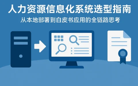 人力资源信息化系统选型指南：从本地部署到白皮书应用的全链路思考