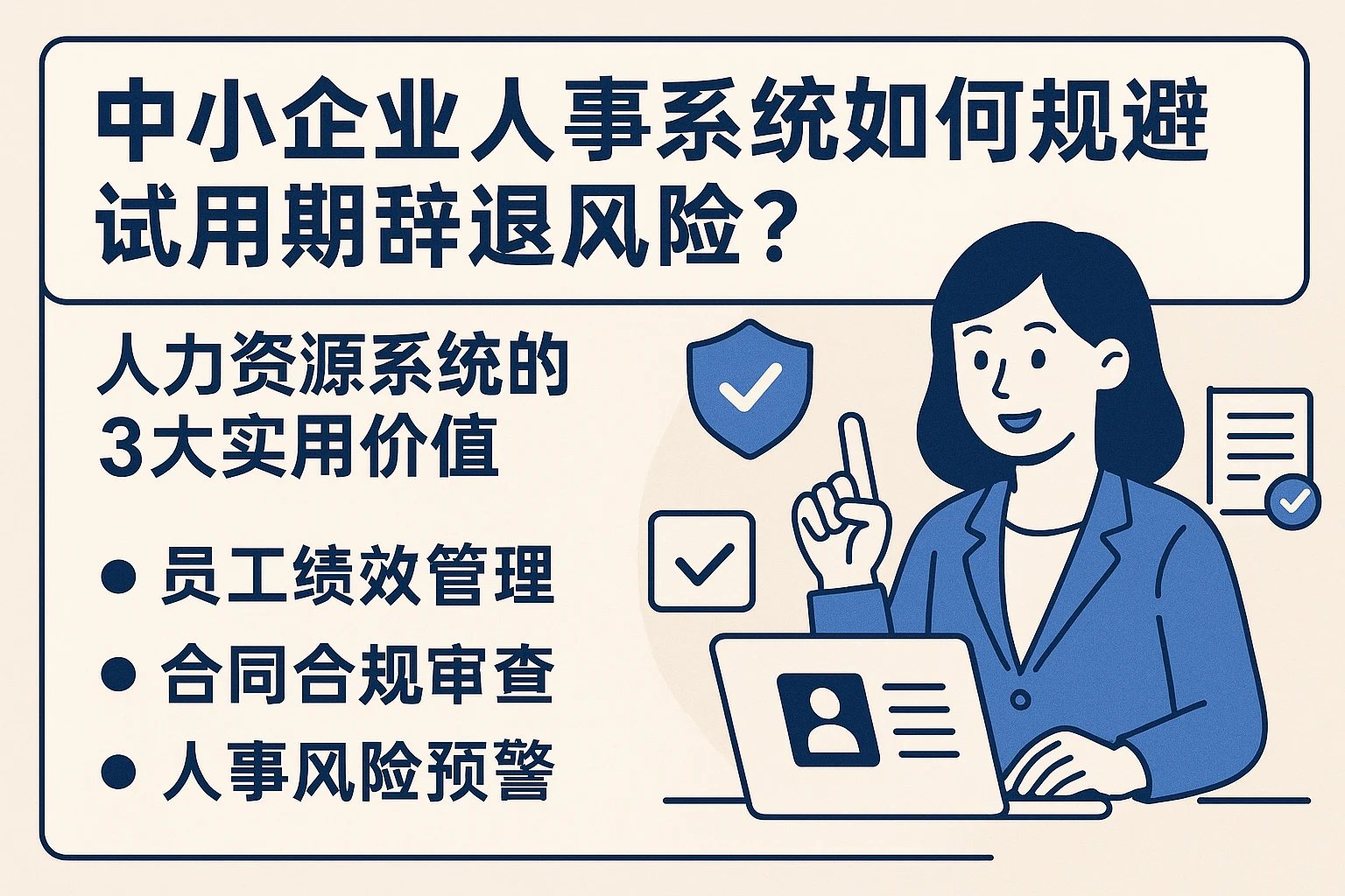 中小企业人事系统如何规避试用期辞退风险？人力资源系统的3大实用价值