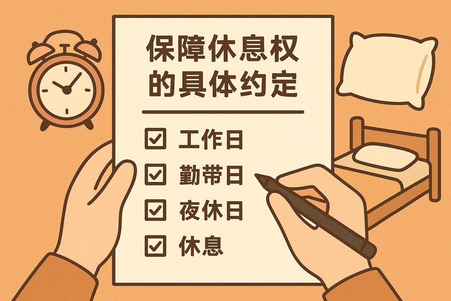 2. 保障休息权的具体约定