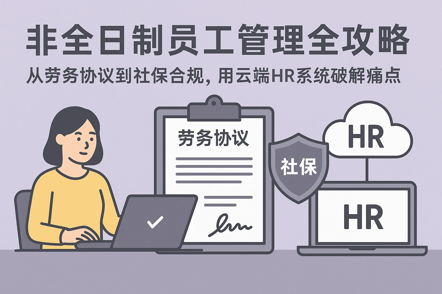 非全日制员工管理全攻略：从劳务协议到社保合规，用云端HR系统破解痛点