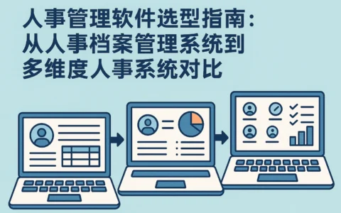 人事管理软件选型指南：从人事档案管理系统到多维度人事系统对比