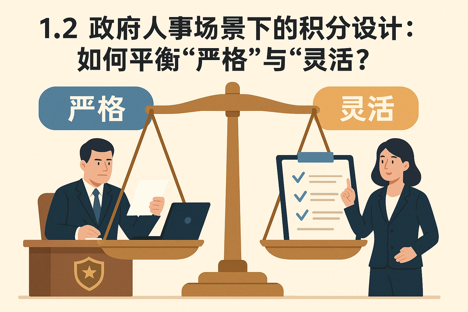 1.2 政府人事场景下的积分设计：如何平衡“严格”与“灵活”？