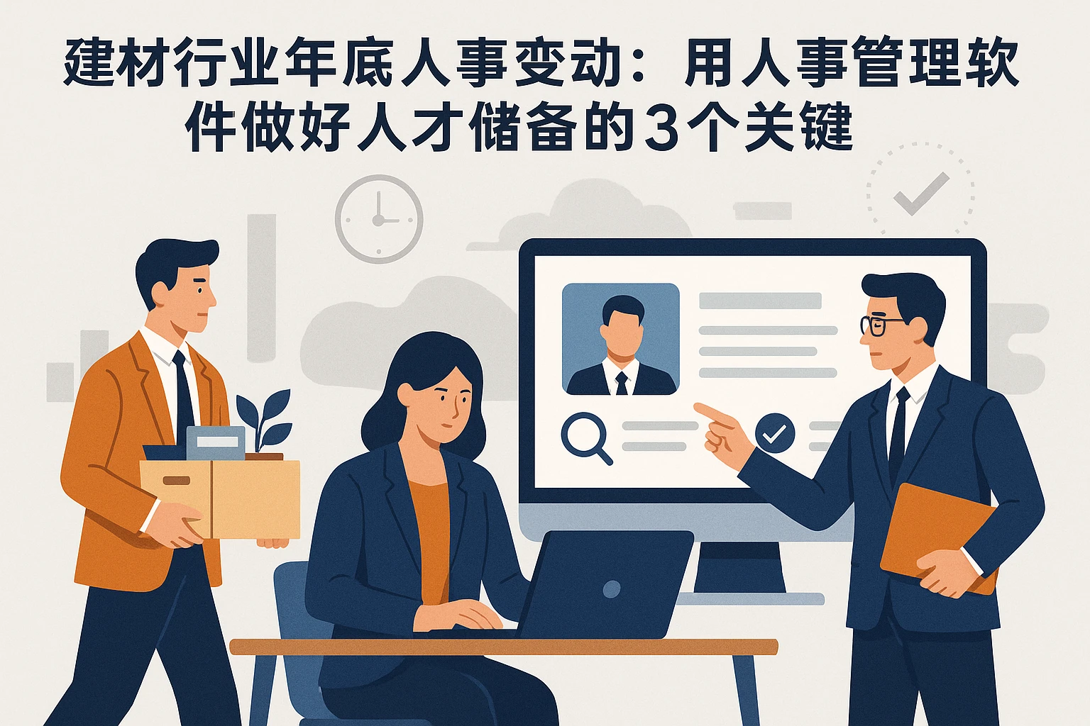 建材行业年底人事变动：用人事管理软件做好人才储备的3个关键