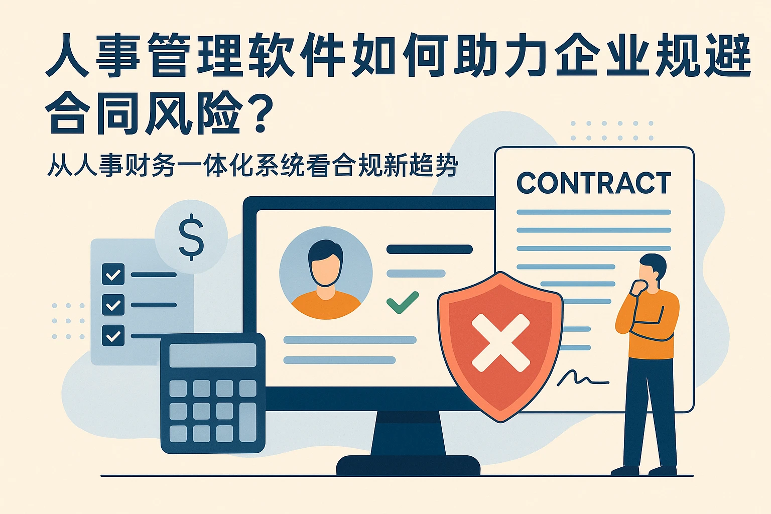 人事管理软件如何助力企业规避合同风险？从人事财务一体化系统看合规新趋势