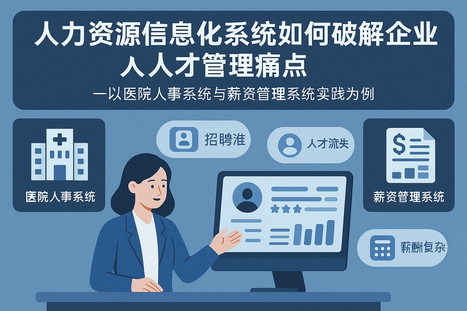 人力资源信息化系统如何破解企业人才管理痛点——以医院人事系统与薪资管理系统实践为例
