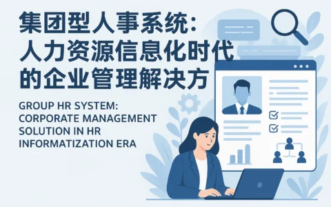 集团型人事系统：人力资源信息化时代的企业管理解决方案