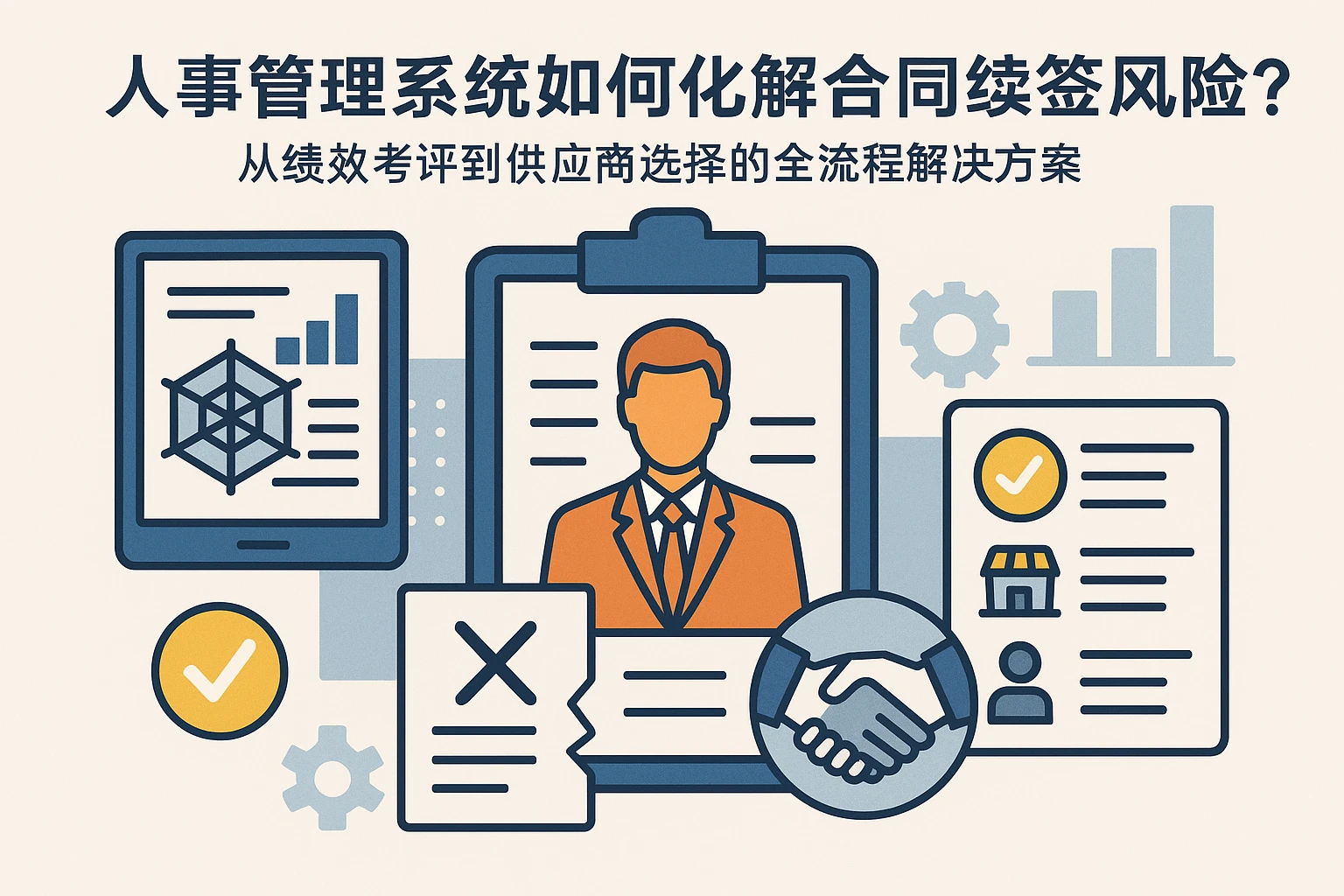 人事管理系统如何化解合同续签风险？从绩效考评到供应商选择的全流程解决方案