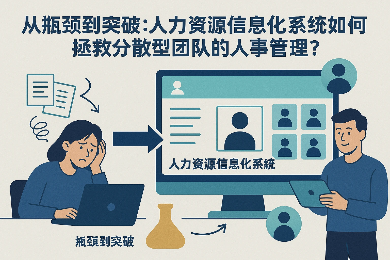 从瓶颈到突破：人力资源信息化系统如何拯救分散型团队的人事管理？