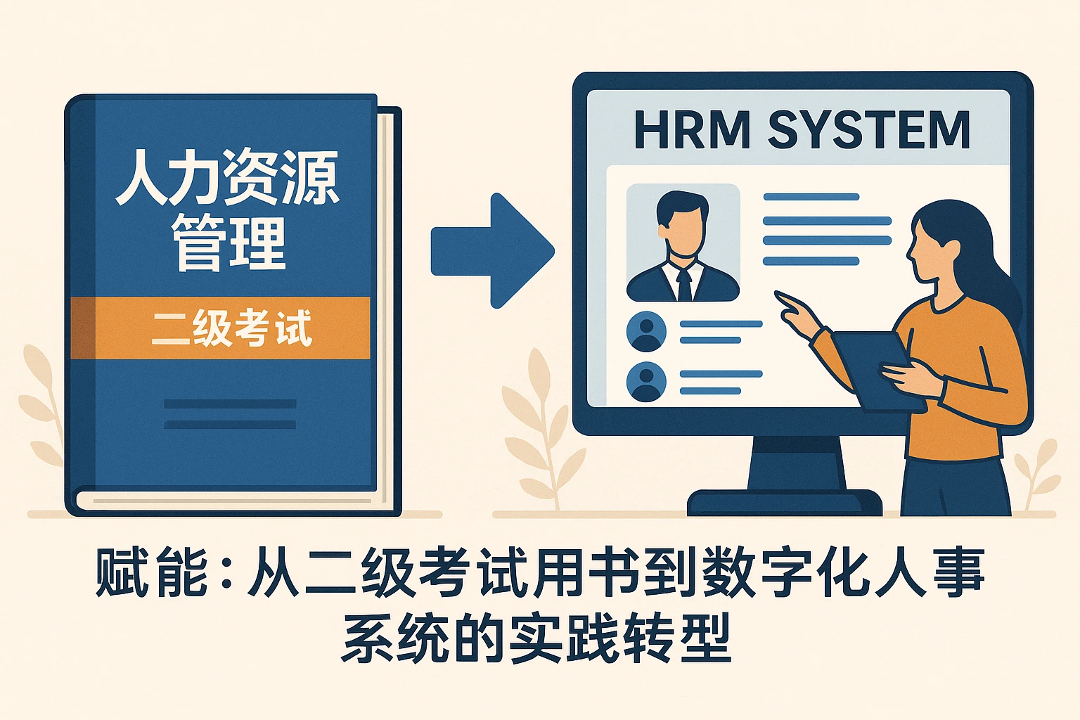 人力资源管理系统赋能：从二级考试用书到数字化人事系统的实践转型