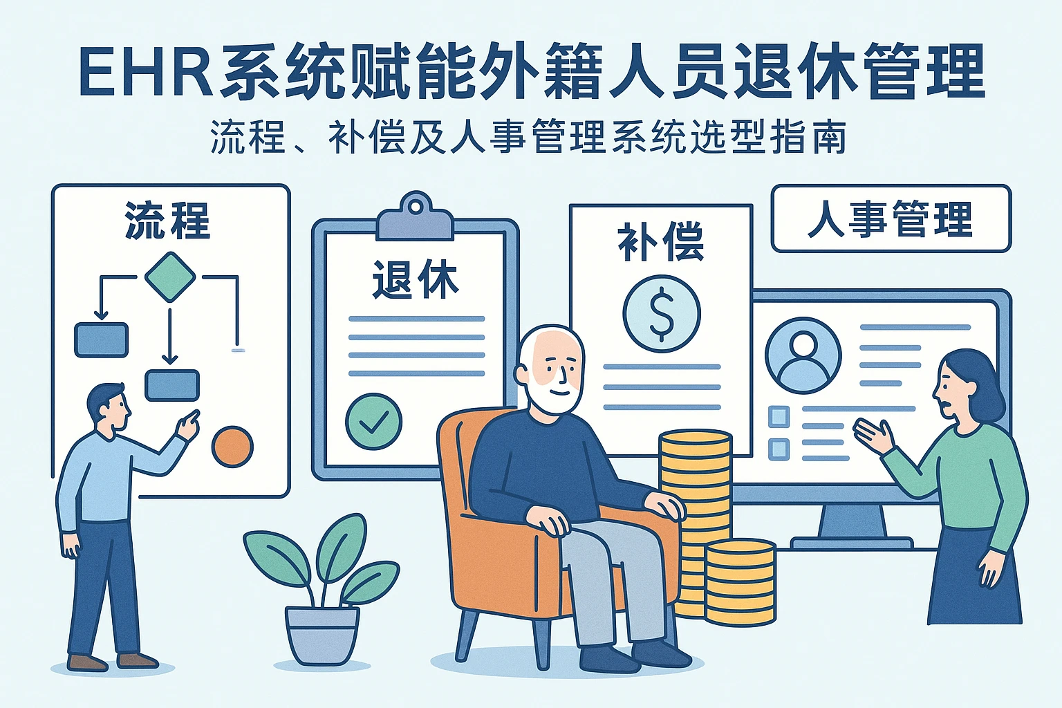 EHR系统赋能外籍人员退休管理：流程、补偿及人事管理系统选型指南