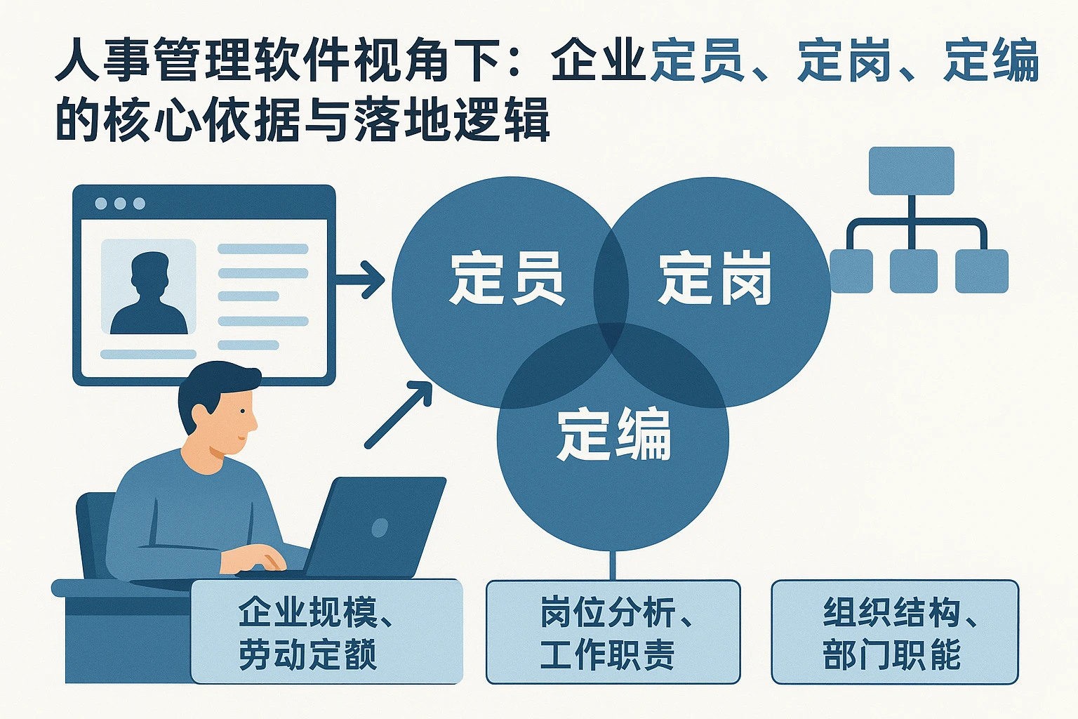 人事管理软件视角下：企业定员、定岗、定编的核心依据与落地逻辑