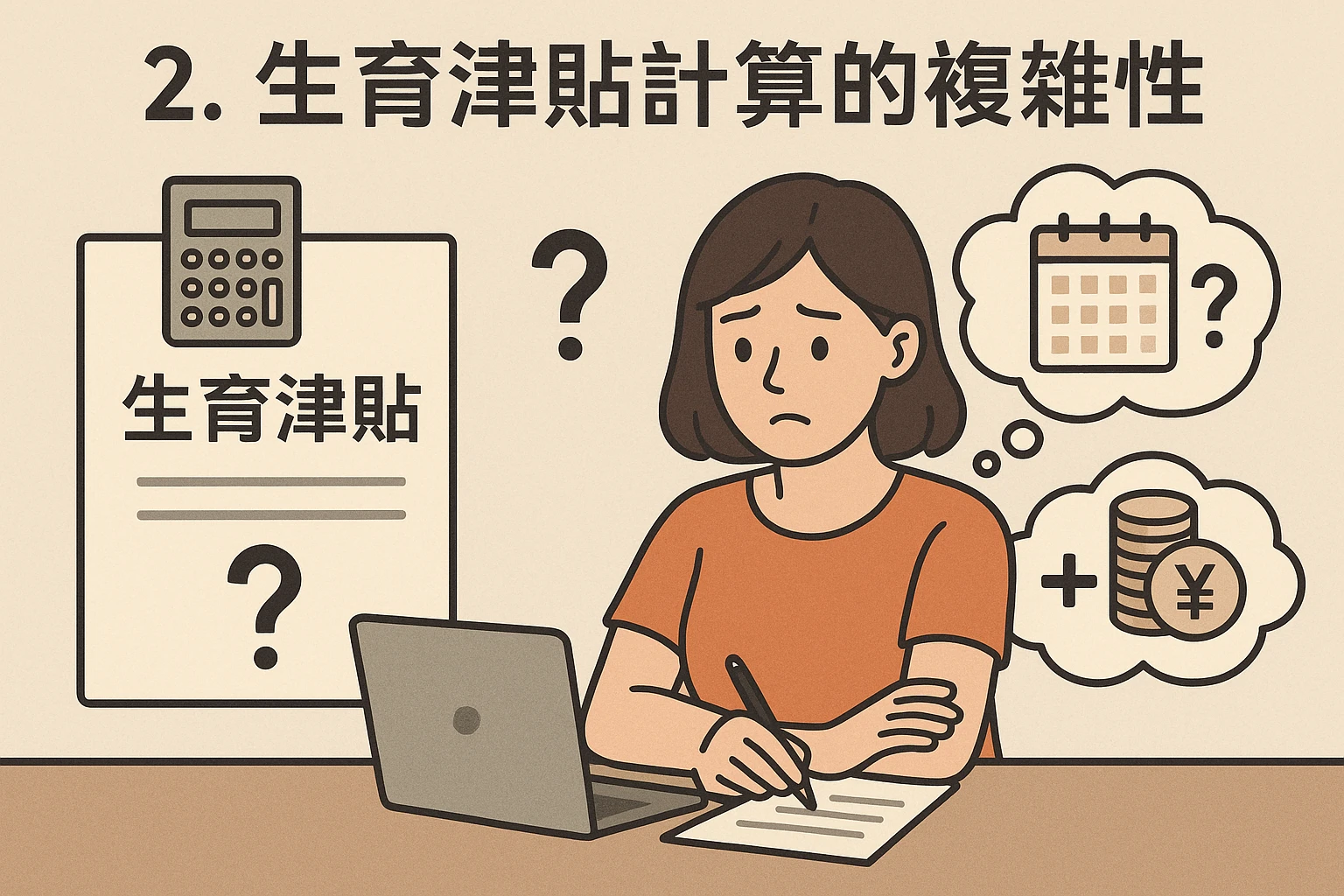 2. 生育津贴计算的复杂性