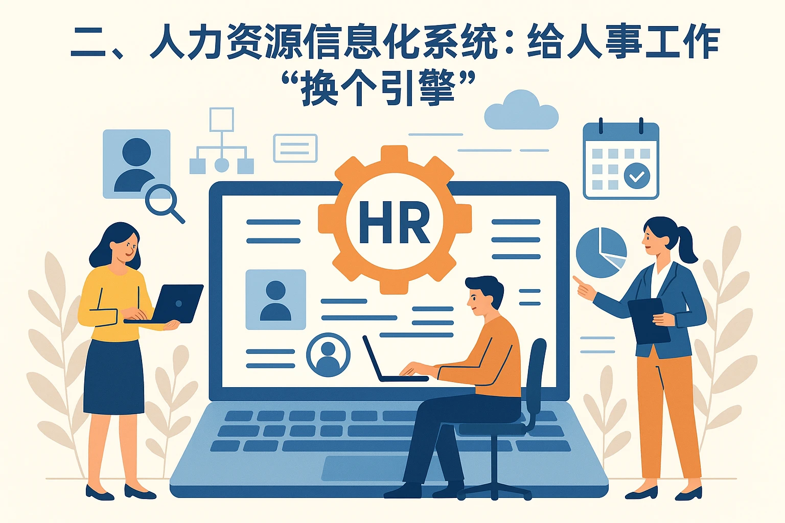 二、人力资源信息化系统：给人事工作“换个引擎”