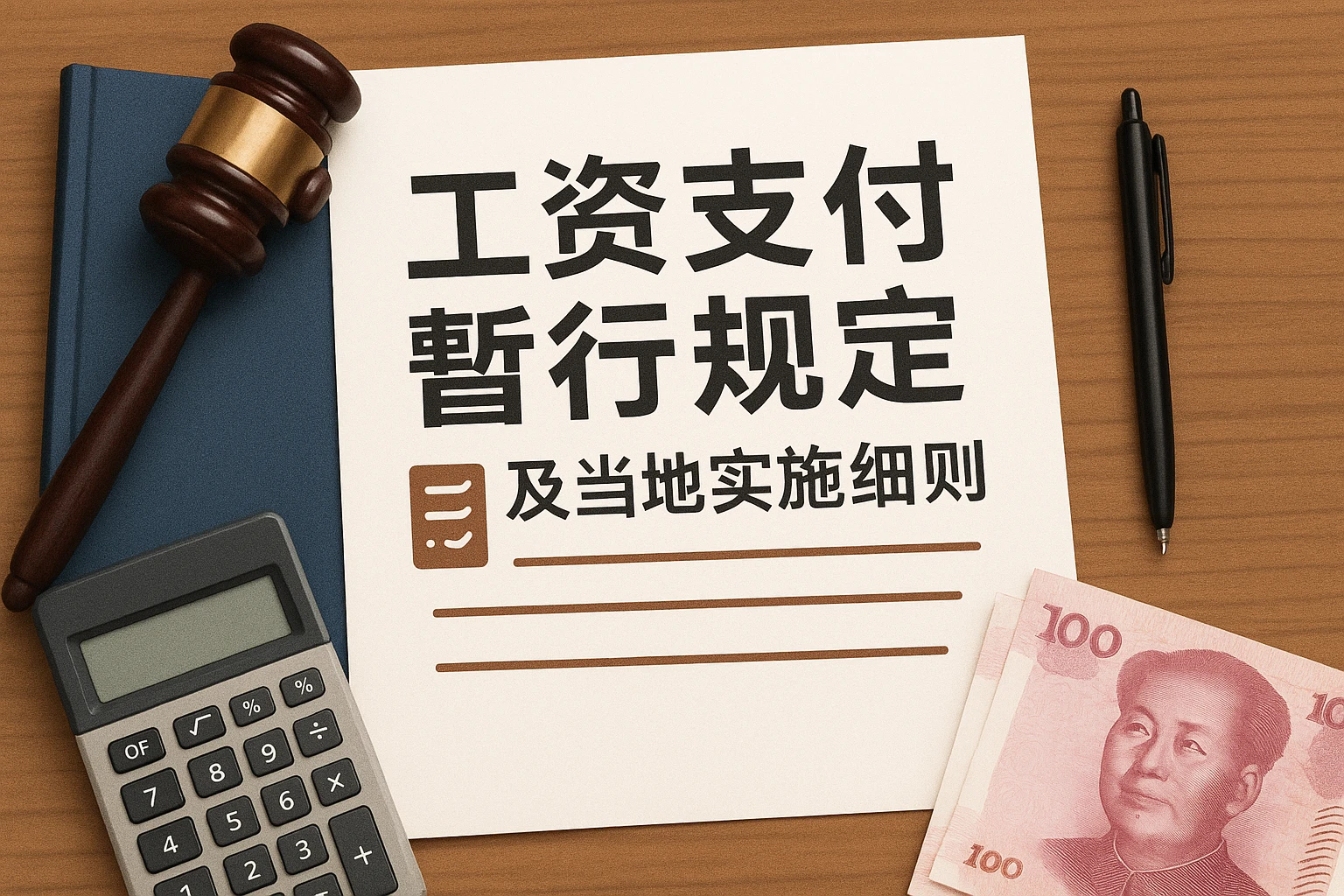 2. 工资支付类：《工资支付暂行规定》及当地实施细则