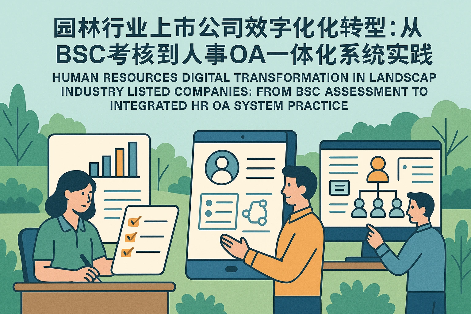 园林行业上市公司的人力资源信息化转型：从BSC考核到人事OA一体化系统的实践