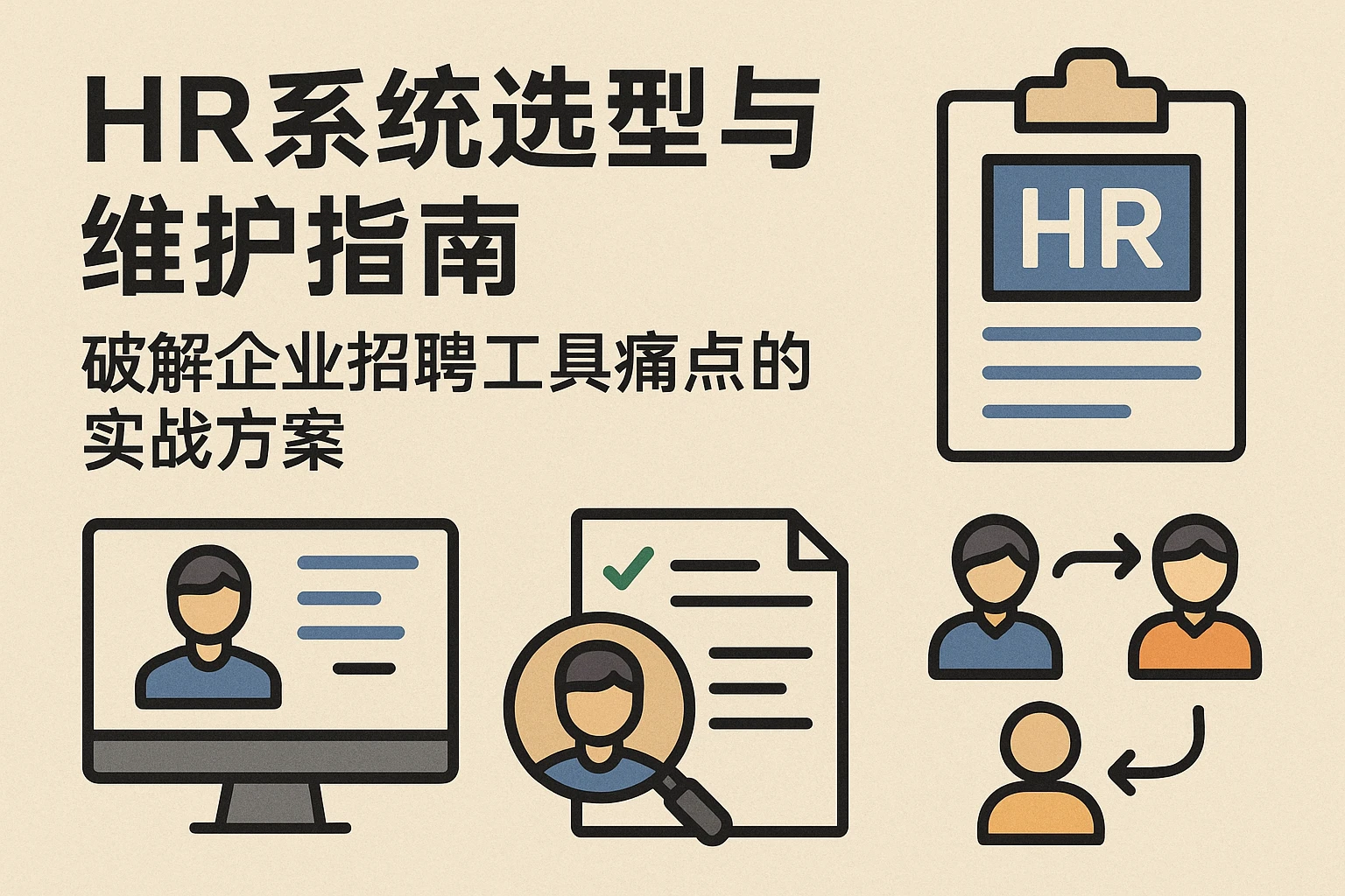 HR系统选型与维护指南：破解企业招聘工具痛点的实战方案