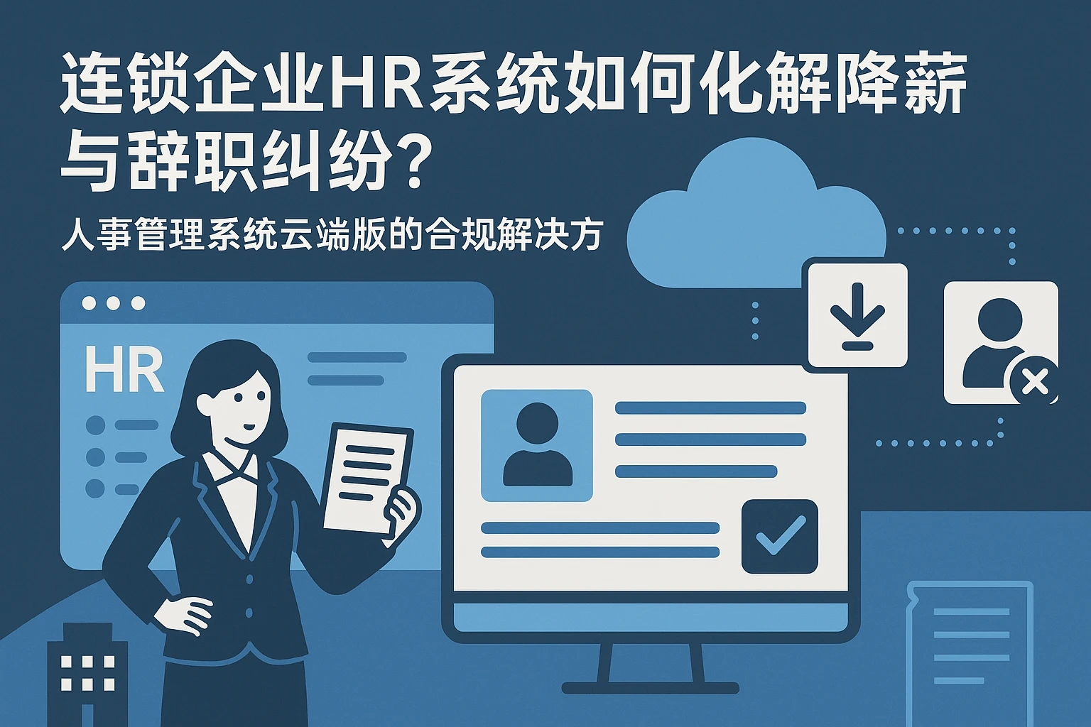 连锁企业HR系统如何化解降薪与辞职纠纷？人事管理系统云端版的合规解决方案