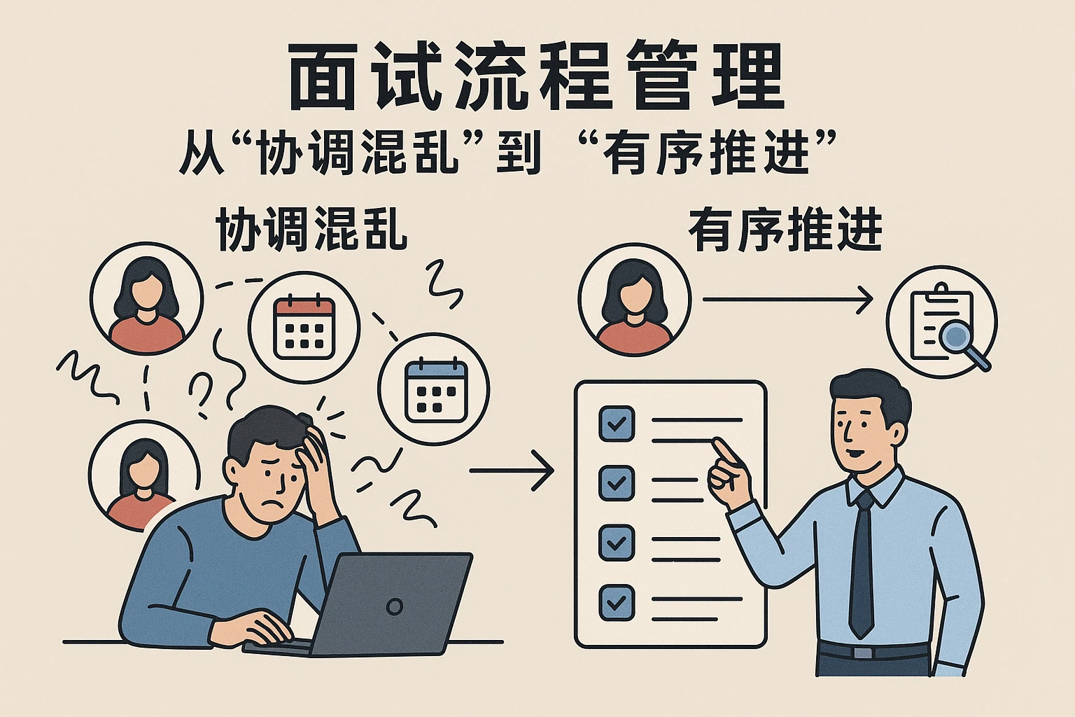 2. 面试流程管理：从“协调混乱”到“有序推进”