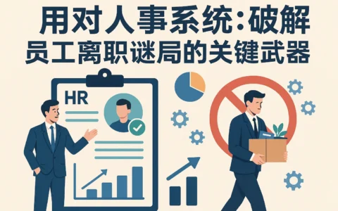 用对人事系统：破解员工离职谜局的关键武器