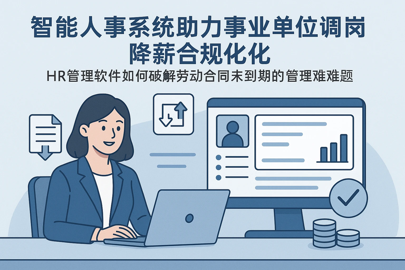 智能人事系统助力事业单位调岗降薪合规化——HR管理软件如何破解劳动合同未到期的管理难题
