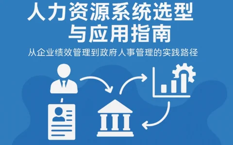 人力资源系统选型与应用指南：从企业绩效管理到政府人事管理的实践路径