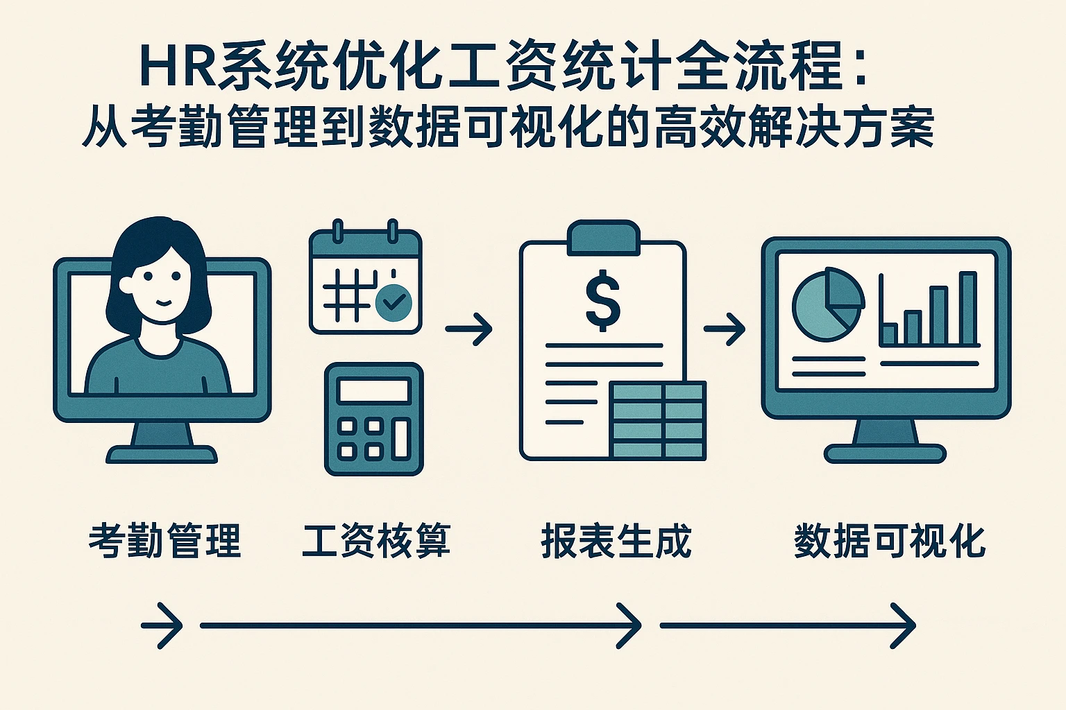 HR系统优化工资统计全流程：从考勤管理到数据可视化的高效解决方案