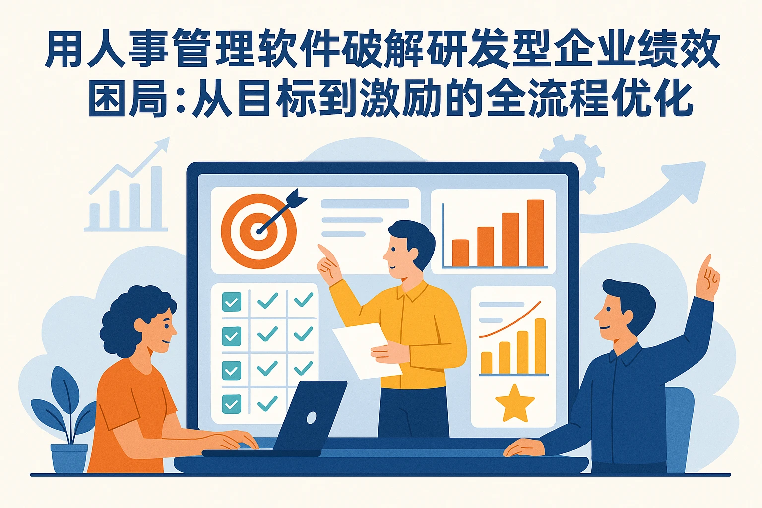 用人事管理软件破解研发型企业绩效困局：从目标到激励的全流程优化