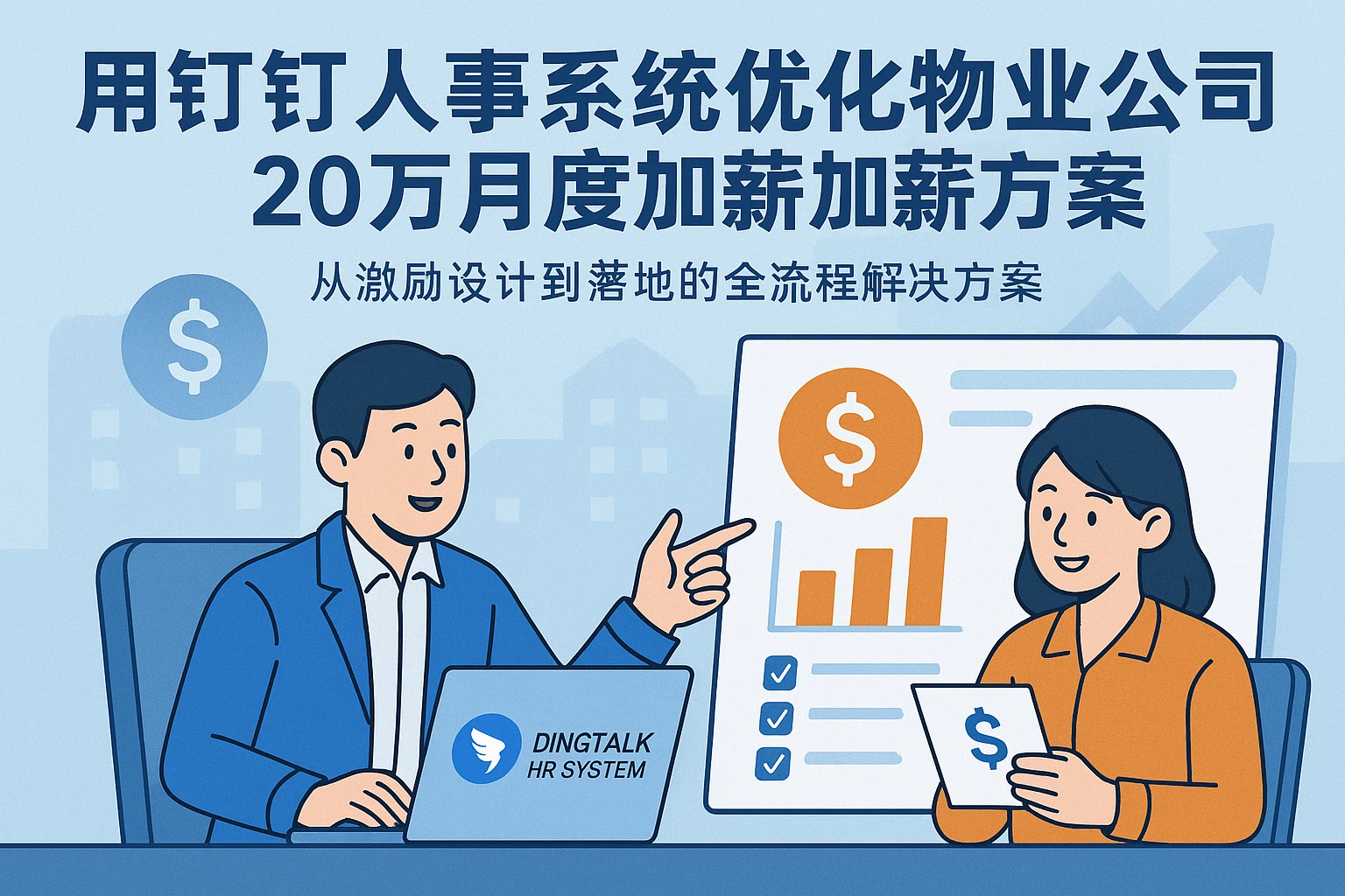 用钉钉人事系统优化物业公司20万月度加薪方案：从激励设计到落地的全流程解决方案