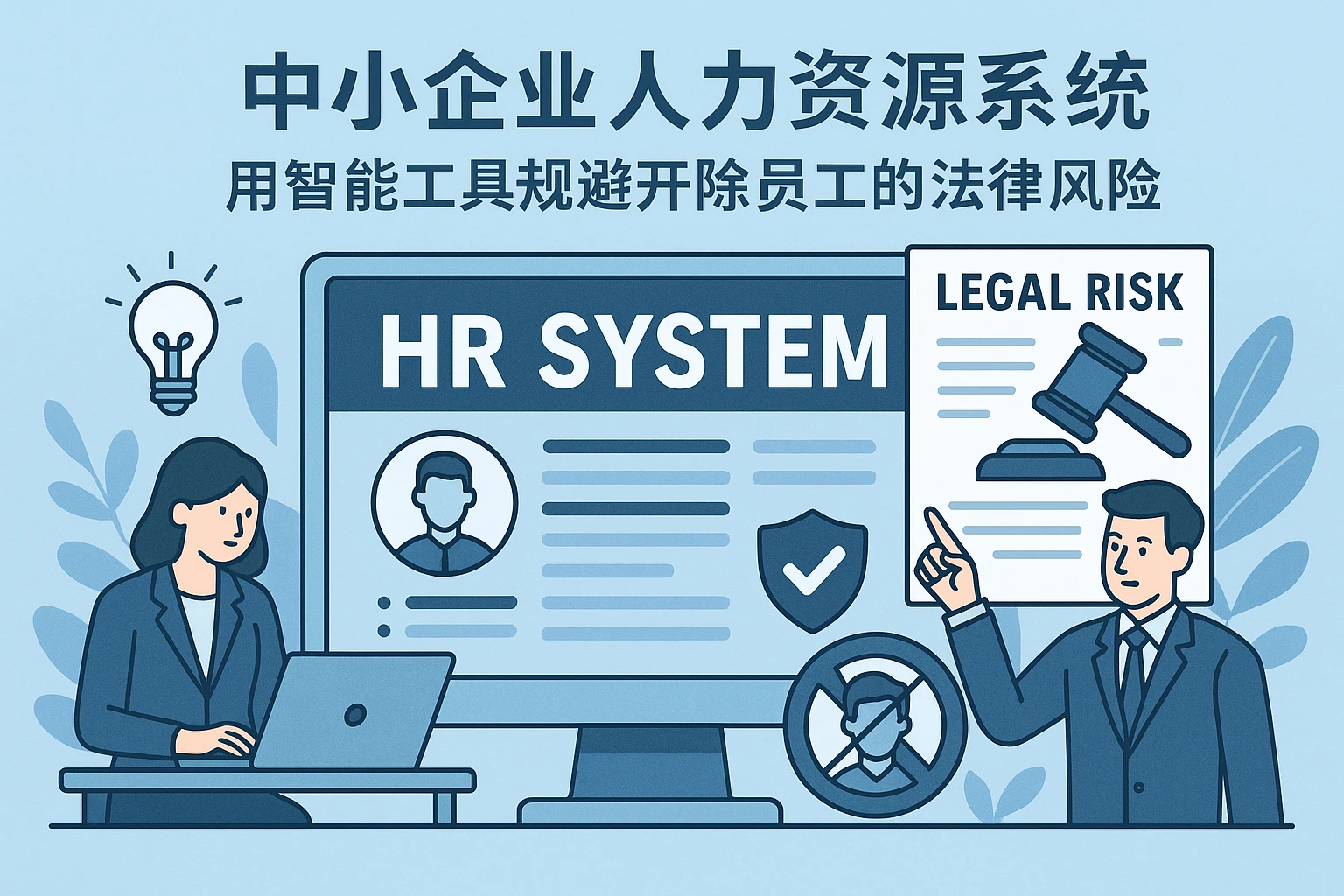 中小企业人力资源系统：用智能工具规避开除员工的法律风险