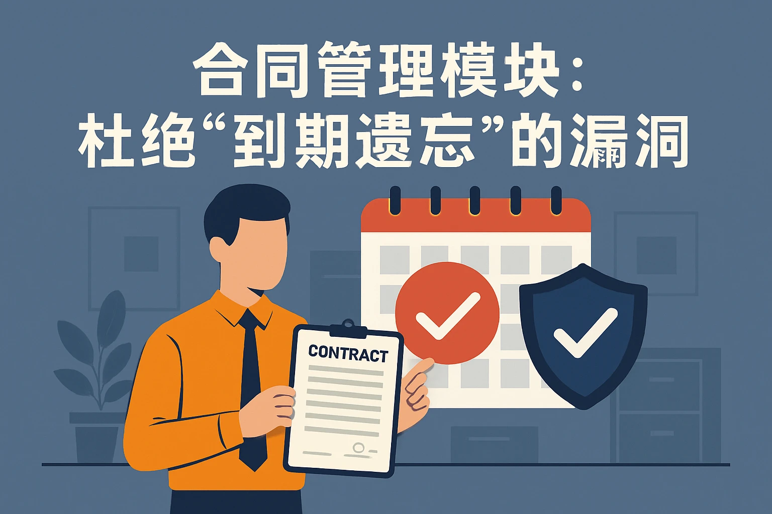 1. 合同管理模块：杜绝“到期遗忘”的漏洞