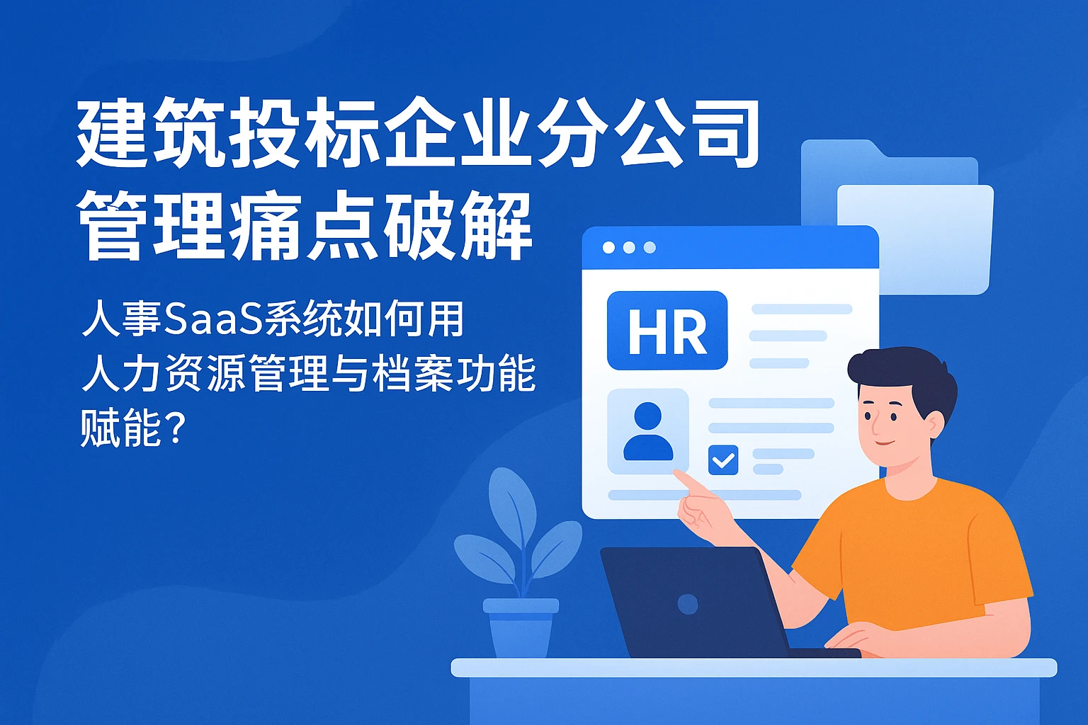 建筑投标企业分公司管理痛点破解：人事SaaS系统如何用人力资源管理与档案功能赋能？