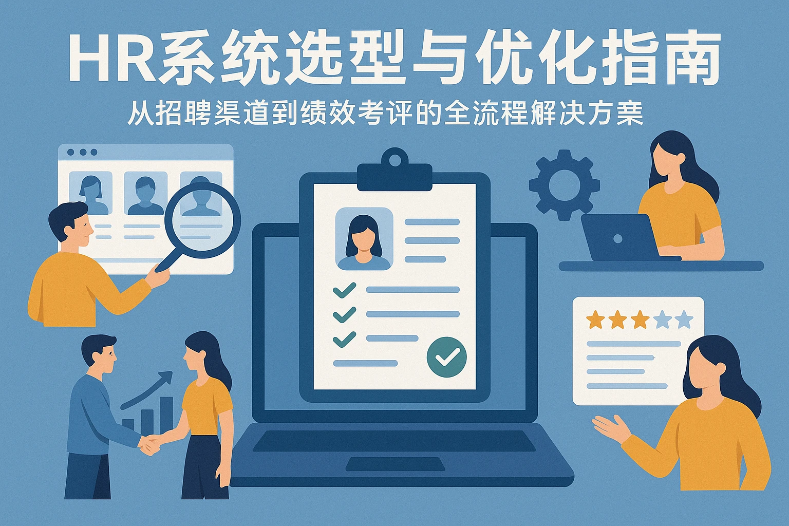 HR系统选型与优化指南：从招聘渠道到绩效考评的全流程解决方案