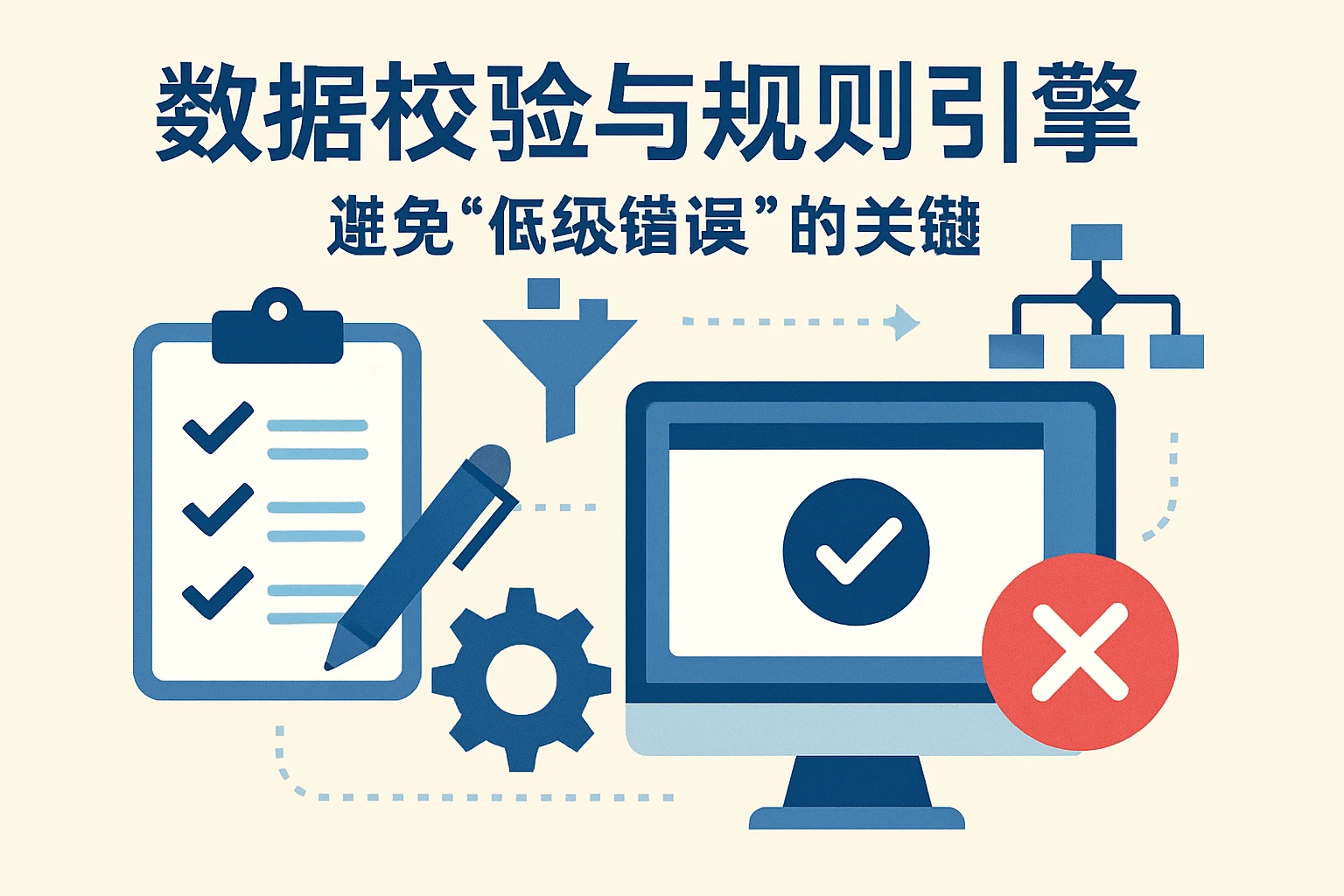 2. 数据校验与规则引擎：避免“低级错误”的关键