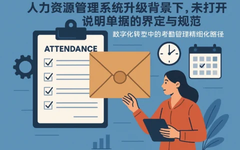 人力资源管理系统升级背景下，未打开说明单据的界定与规范——数字化转型中的考勤管理精细化路径