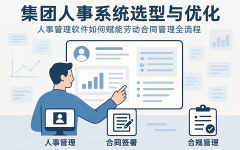 集团人事系统选型与优化：人事管理软件如何赋能劳动合同管理全流程