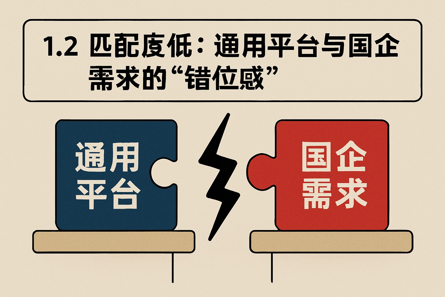1.2 匹配度低：通用平台与国企需求的“错位感”