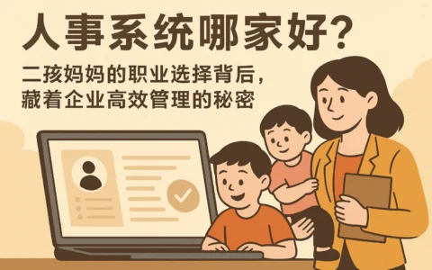 人事系统哪家好？二孩妈妈的职业选择背后，藏着企业高效管理的秘密