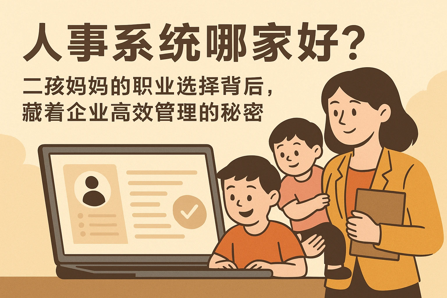 人事系统哪家好？二孩妈妈的职业选择背后，藏着企业高效管理的秘密