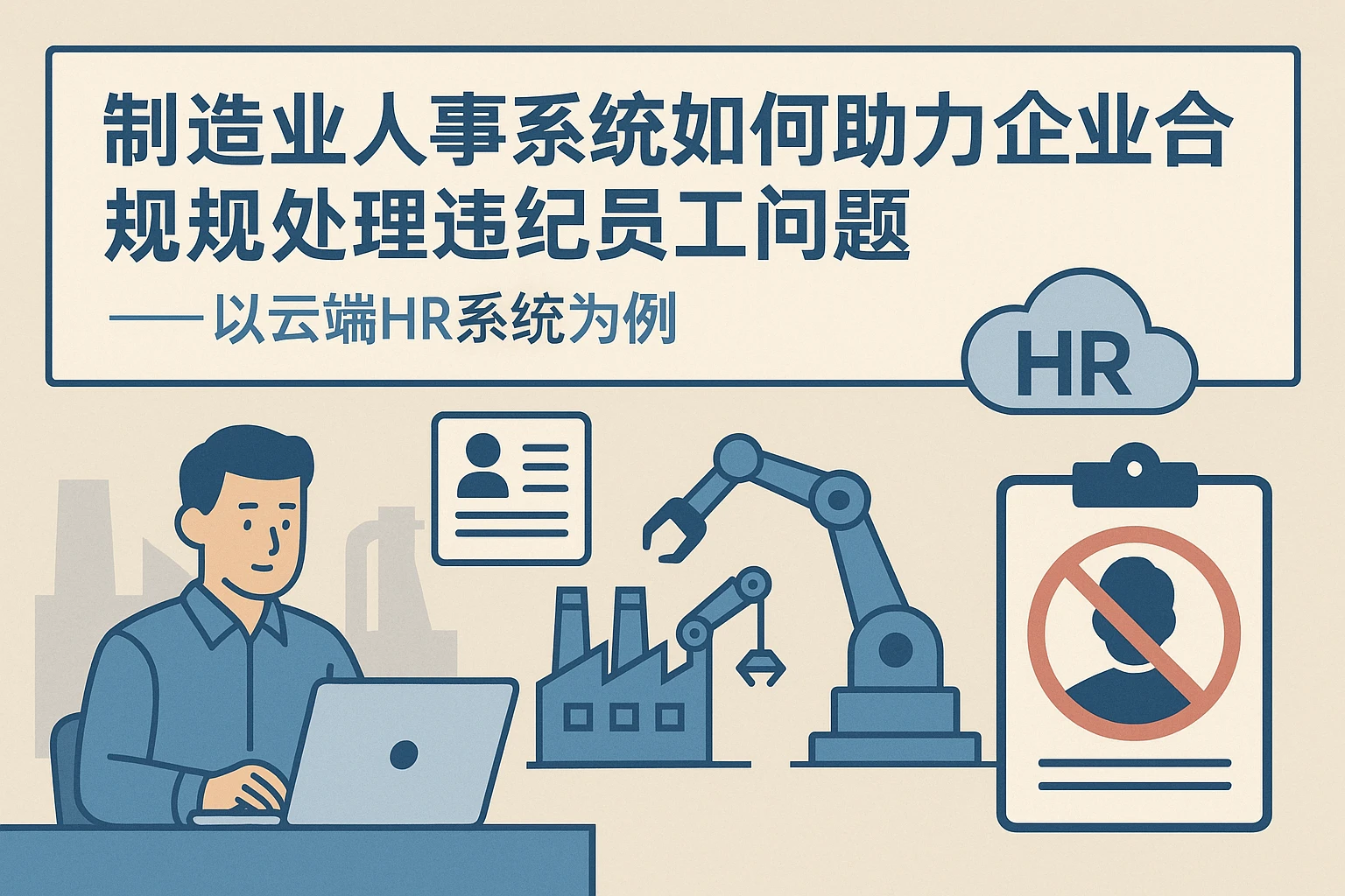 制造业人事系统如何助力企业合规处理违纪员工问题——以云端HR系统为例