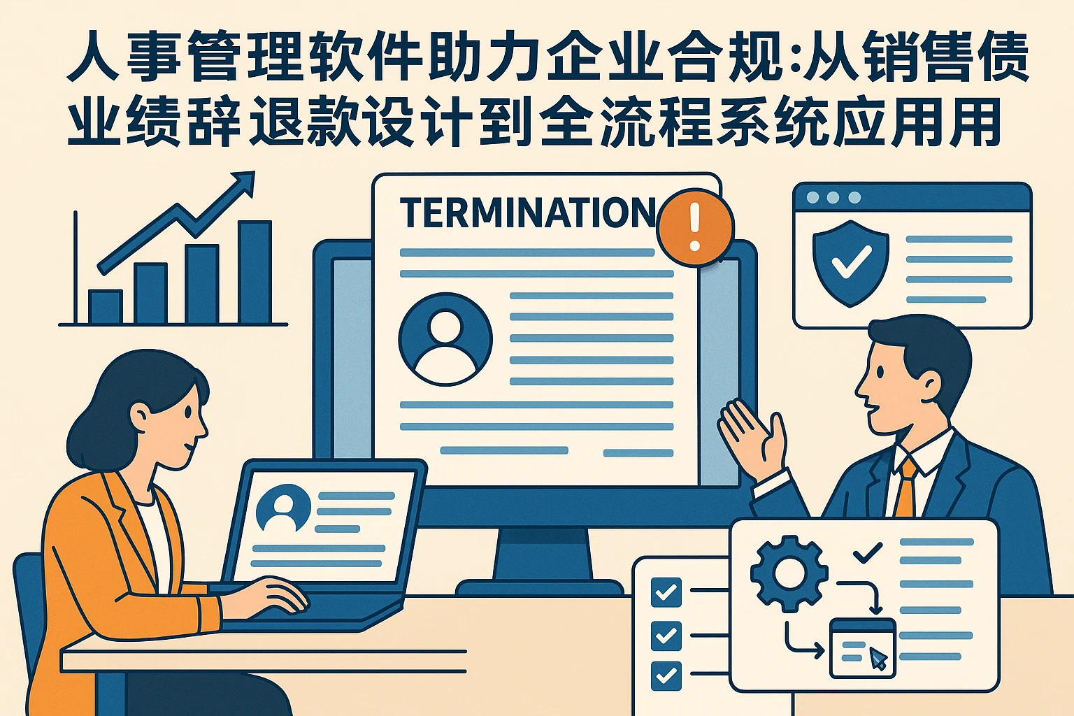 人事管理软件助力企业合规：从销售业绩辞退条款设计到全流程系统应用