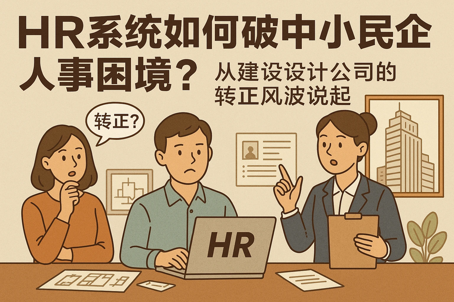 HR系统如何破解中小民企人事困境？从建筑设计公司的转正风波说起