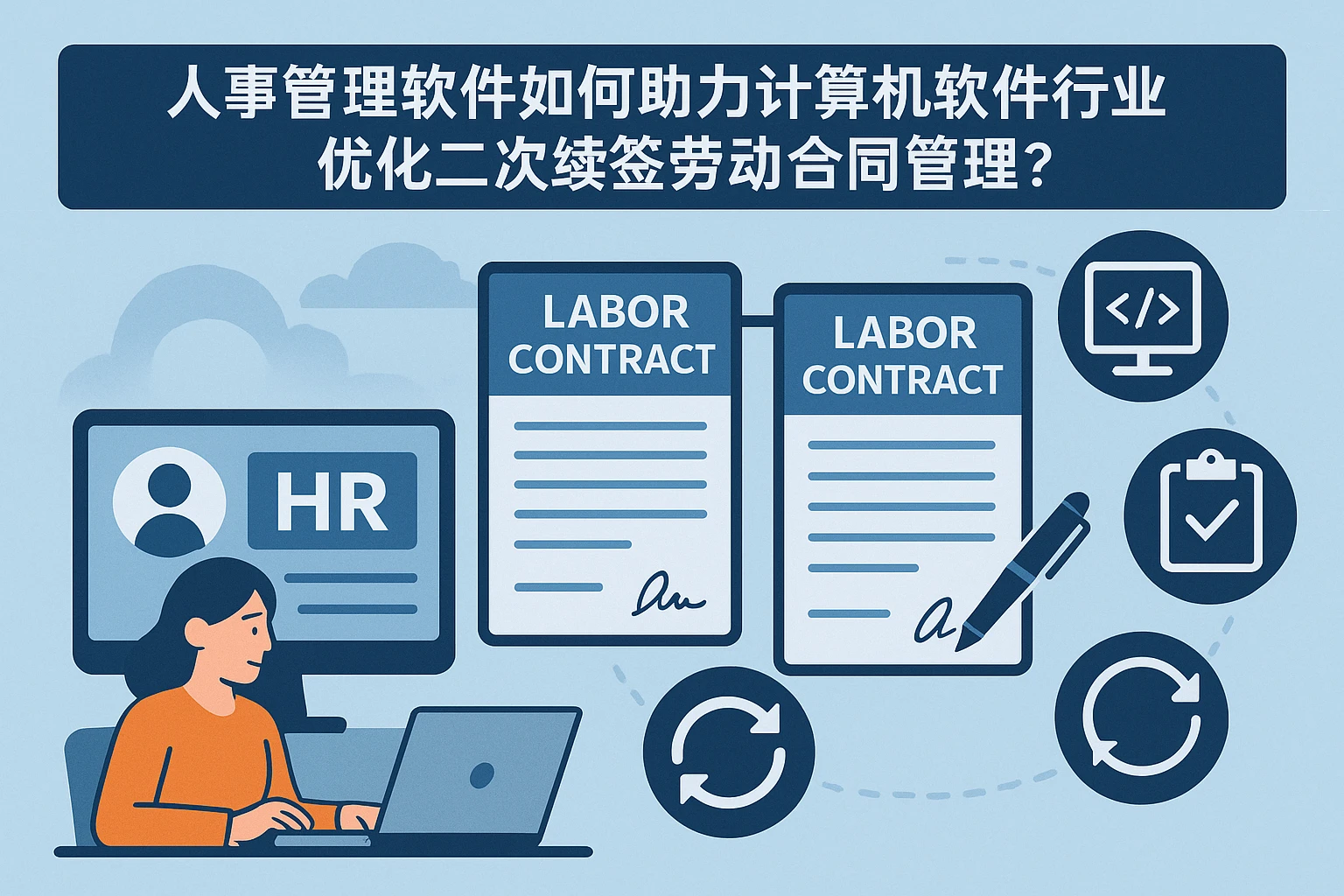 人事管理软件如何助力计算机软件行业优化二次续签劳动合同管理？