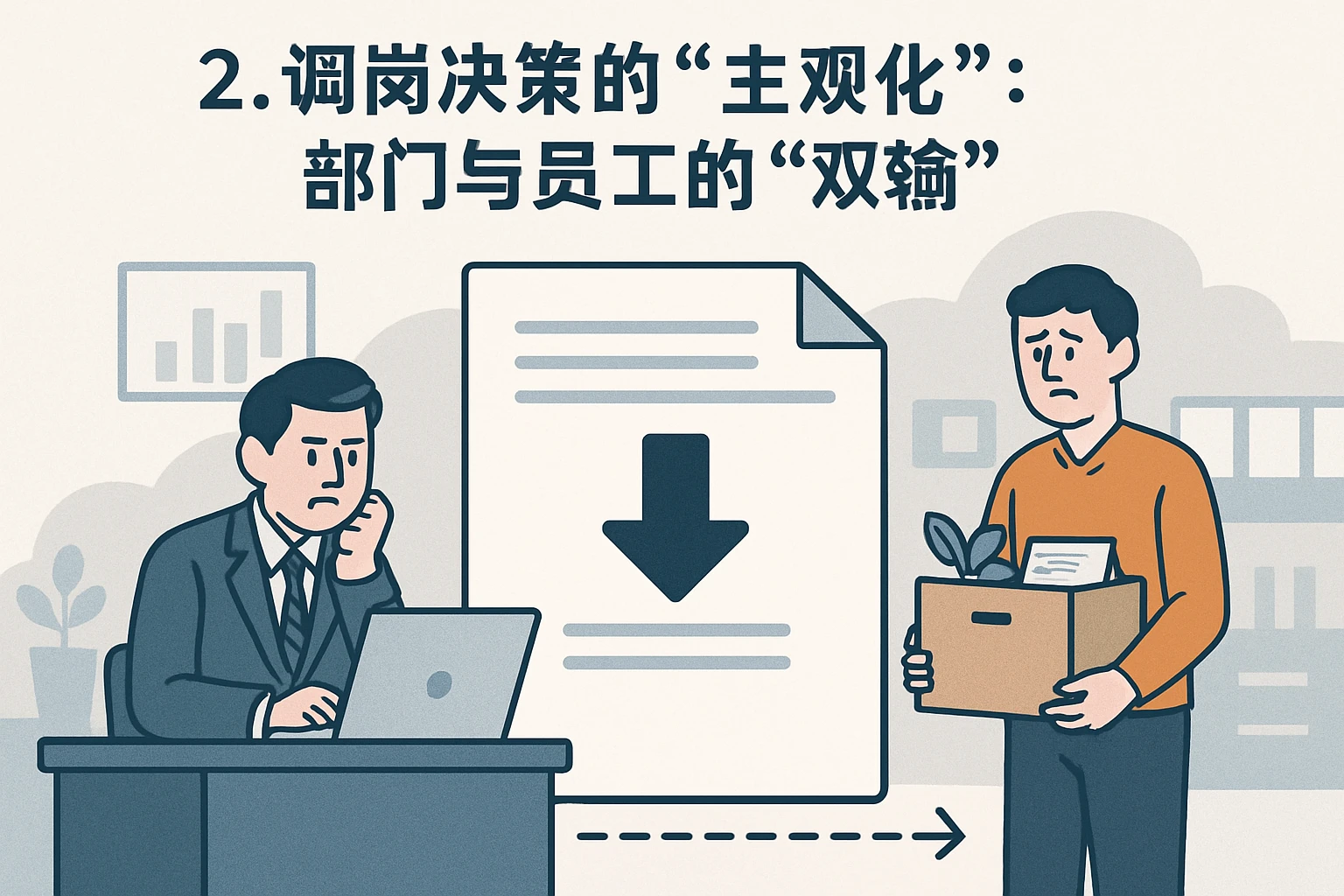 2. 调岗决策的“主观化”：部门与员工的“双输”